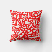 抽象芸術120112 – 白（赤） クッション (裏面)