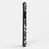抽象芸術130112 v5白色オンブラックiPhoneケース Case-Mate iPhoneケース (裏面/右)