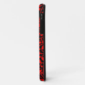 抽象芸術130112 v5 Red on Black Case-Mate iPhoneケース (裏面/左)