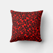 抽象芸術130112 v6 – 黒の赤 クッション (裏面)