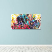 抽象芸術14001 キャンバスプリント (インサイチュ (ウッドフロア))