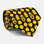 抽象芸術140823 – 黒のオレンジ ネクタイ (ロール)