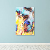 抽象芸術14663 キャンバスプリント (インサイチュ (ウッドフロア))