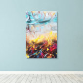 抽象芸術14664 キャンバスプリント (インサイチュ (ウッドフロア))