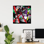 抽象芸術1 ポスター (ホームオフィス)