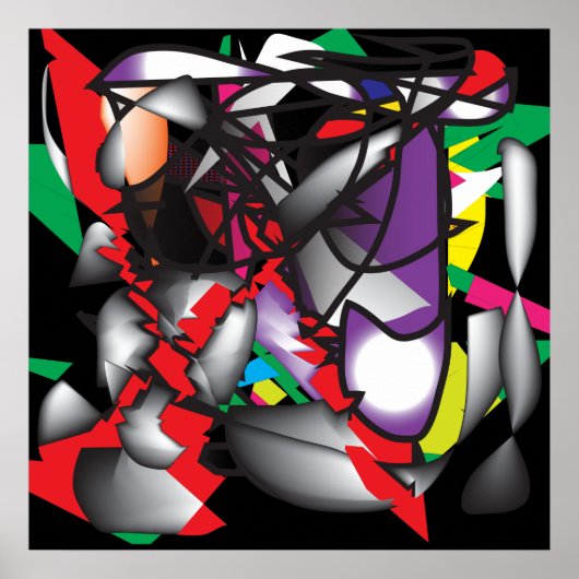 抽象芸術1 ポスター (正面)