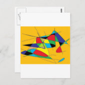 抽象芸術1 ポストカード (正面/裏面)