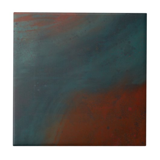 抽象芸術1：赤と青 タイル (正面)