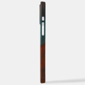 抽象芸術1：赤と青 iPhoneケース (左側面)