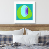 抽象芸術2青（緑） キャンバスプリント (インサイチュ (寝室))