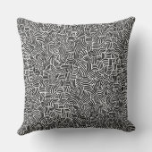 抽象芸術200923 – 黒(白) クッション (裏面)