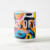 抽象芸術2025カスタム年 コーヒーマグカップ (中央)