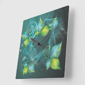 抽象芸術24時 スクエア壁時計 (傾斜)