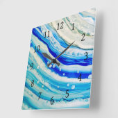 抽象芸術24 スクエア壁時計 (傾斜)