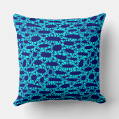 抽象芸術250923 – 濃い青のシアン クッション (裏面)