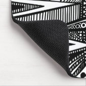 抽象芸術25 – 白黒 マウスパッド (コーナー)