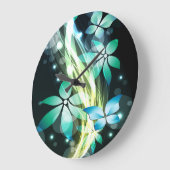 抽象芸術27時 ラージ壁時計 (傾斜)