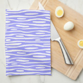 抽象芸術280314 – パステルブルーオンホワイト キッチンタオル (四つ折り)