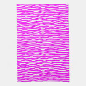 抽象芸術280314 – 白色のマゼンタ キッチンタオル (縦)