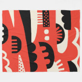 抽象芸術281219b フリースブランケット (正面(横))