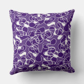 抽象芸術290523深い紫と白 クッション (裏面)