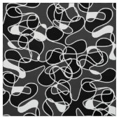抽象芸術290523白黒 ファブリック (見本)
