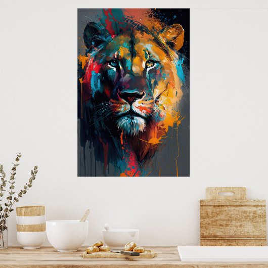 抽象芸術2 ポスター (キッチン)