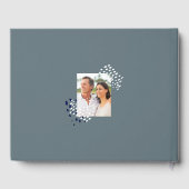 抽象芸術3枚の写真レイアウトの暖かい記念日 ゲストブック (裏面)