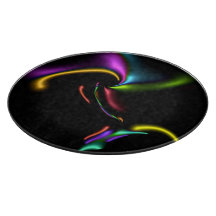 抽象芸術334ブラックの明るい優雅な形状