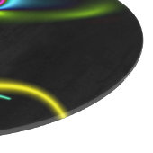 抽象芸術334ブラックの明るい優雅な形状 カッティングボード (角)