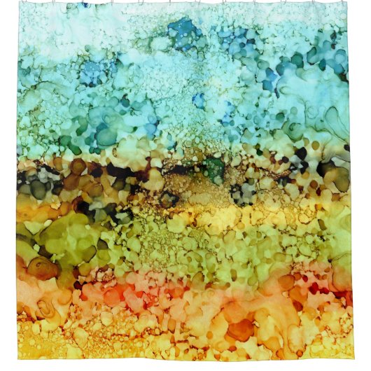 抽象芸術35 シャワーカーテン (正面)