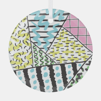 抽象芸術3：手描き背景画。 ガラスオーナメント