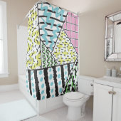 抽象芸術3:手描き背景画。 シャワーカーテン (インサイチュ)