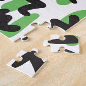 抽象芸術3:手描き背景画。 ジグソーパズル (側面)