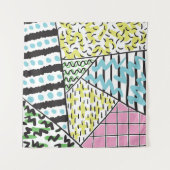 抽象芸術3:手描き背景画。 タペストリー (正面(横))