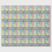 抽象芸術3：手描き背景画。 ラッピングペーパー (フラット)