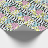 抽象芸術3：手描き背景画。 ラッピングペーパー (角)