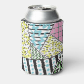 抽象芸術3：手描き背景画。 缶クーラー (缶裏面)