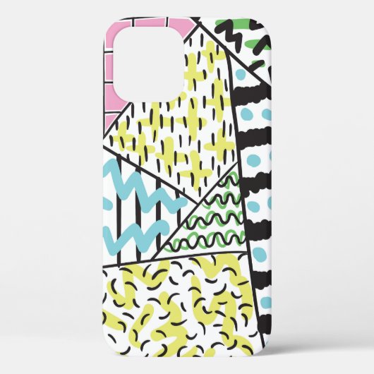 抽象芸術3:手描き背景画。 Case-Mate iPhoneケース (裏面)