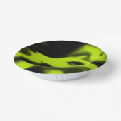 抽象芸術3 （黒とライムグリーン） ペーパーボウル (傾斜あり)