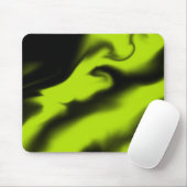 抽象芸術3 （黒とライムグリーン） マウスパッド (マウス)