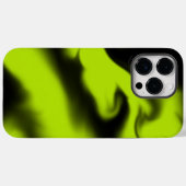 抽象芸術3 (黒とライムグリーン) Case-Mate iPhoneケース (裏面 (横))