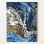 抽象芸術3Dアートパーソナライズされたプランナー プランナー手帳 (裏面)