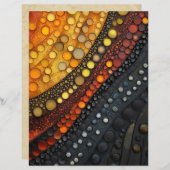 抽象芸術3Dデザインスクラップブック紙 (正面/裏面)