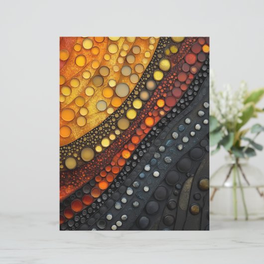 抽象芸術3Dデザインスクラップブック紙 (スタンド正面)