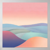 抽象芸術3Dミニマリストアートの壁ポスター ポスター (正面)