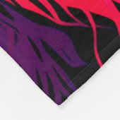 抽象芸術3Dライオンポートレートデジタルアート フリースブランケット (角)