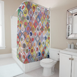 抽象芸術4遊号は子絵を描供 シャワーカーテン