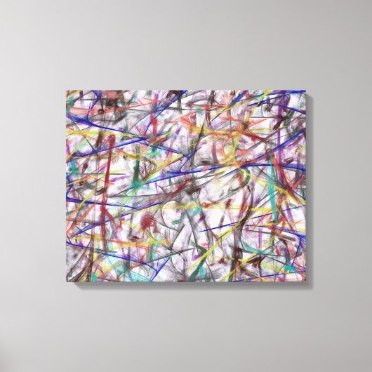 抽象芸術432 by Kristalin Davis キャンバスプリント (正面)