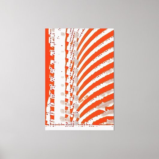 抽象芸術48 – 積み上げエコノミーアクリルテクスチャ キャンバスプリント (正面)